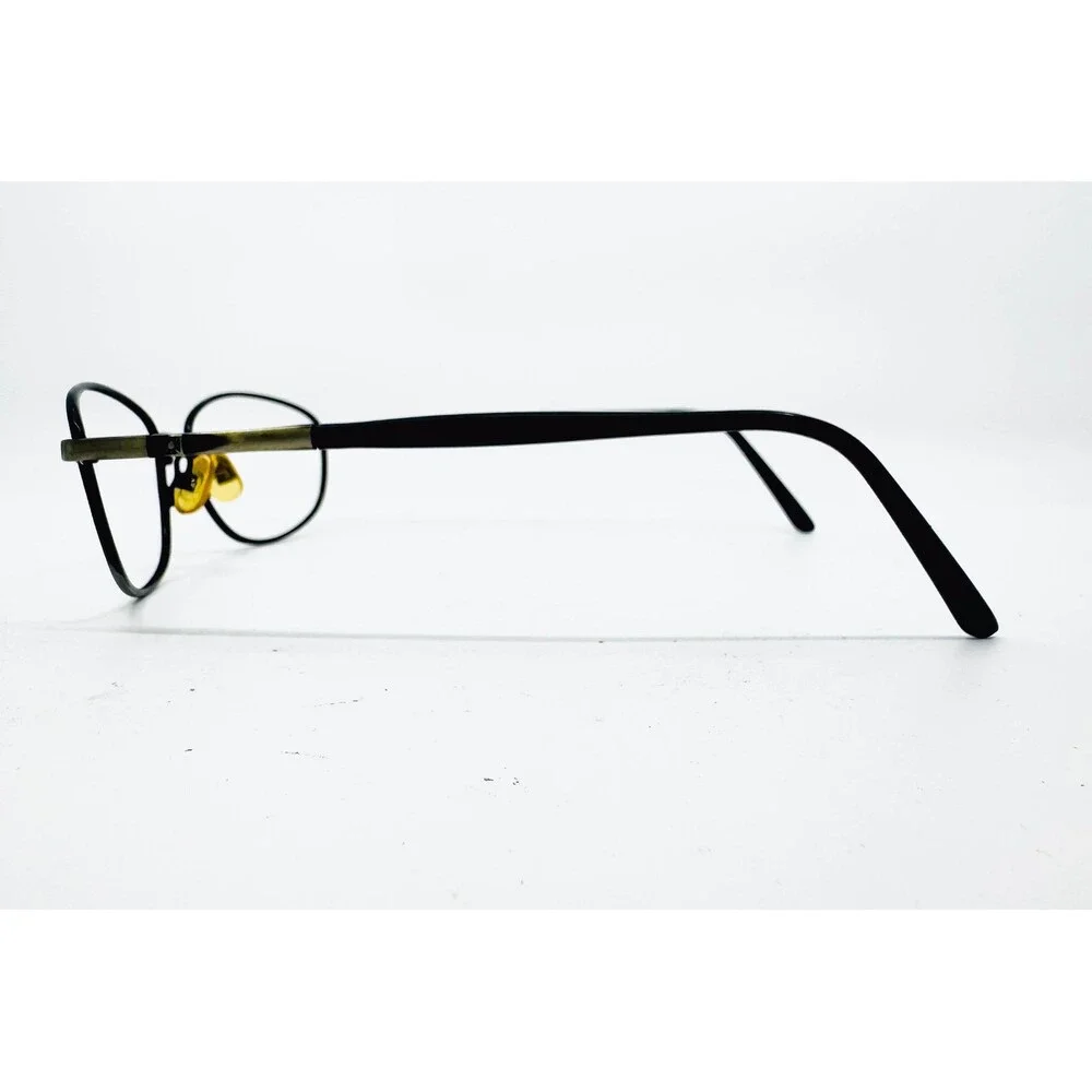 Manhattan SunGear Classic Eyeglasses Mens Black Oval Metal Frame 613122 Small